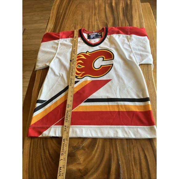 NHL Vintage CCM Calgary Flames Hockey Jersey Men's Small - Picture 5 of 12